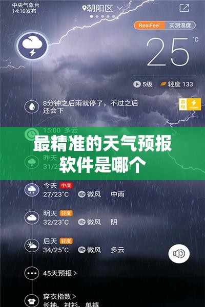 最精准的天气预报软件是哪个 最精准的天气预报软件是哪个