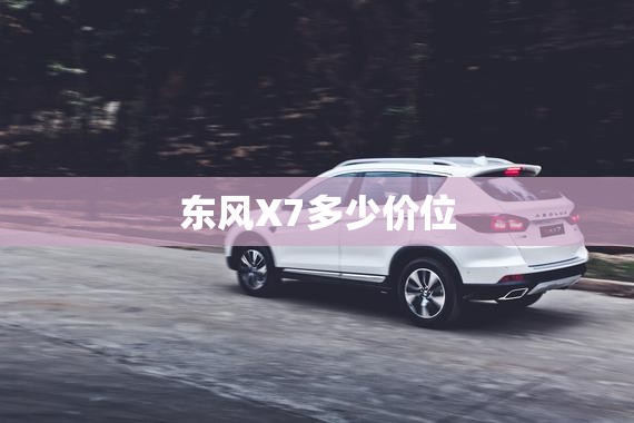 东风X7多少价位(东风x700)