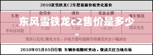 东风雪铁龙c2售价是多少-