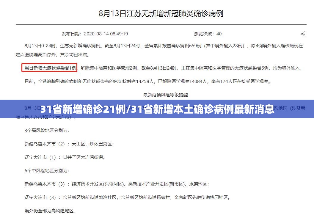 31省新增确诊21例/31省新增本土确诊病例最新消息 31省新增确诊21例/31省新增本土确诊病例最新消息