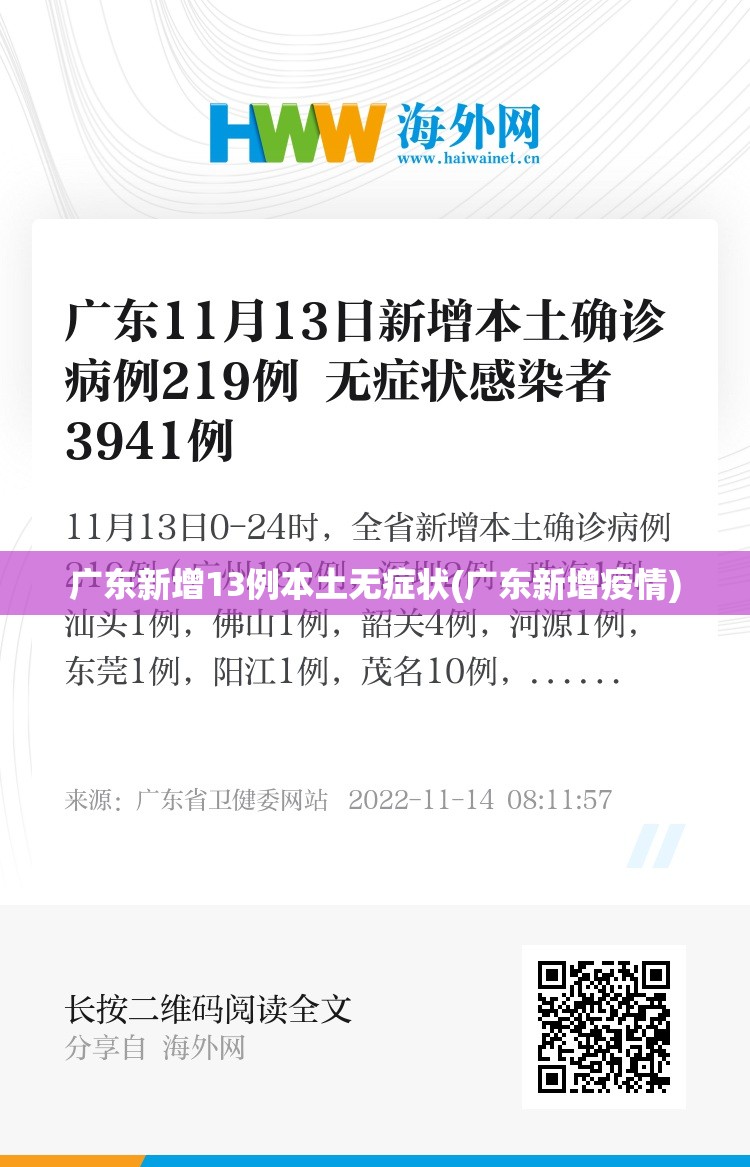 广东新增13例本土无症状(广东新增疫情) 广东新增13例本土无症状(广东新增疫情)