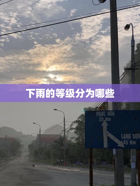 下雨的等级分为哪些