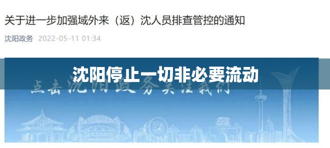沈阳停止一切非必要流动的简单介绍 沈阳停止一切非必要流动的简单介绍