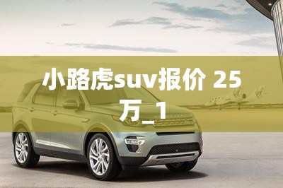 小路虎suv报价 25万_1 小路虎suv报价 25万_1