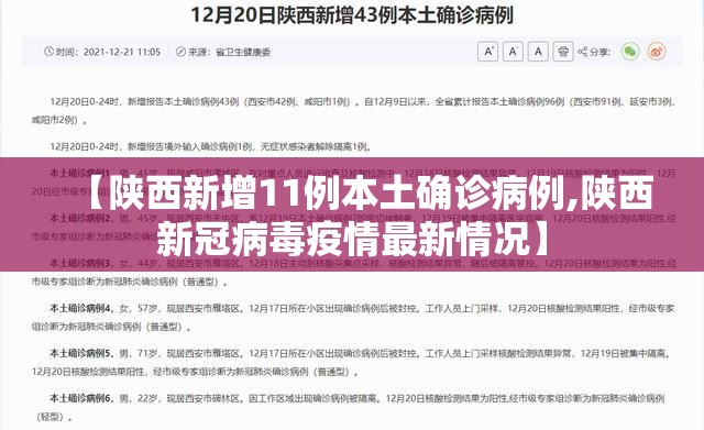 【陕西新增11例本土确诊病例,陕西新冠病毒疫情最新情况】 【陕西新增11例本土确诊病例,陕西新冠病毒疫情最新情况】