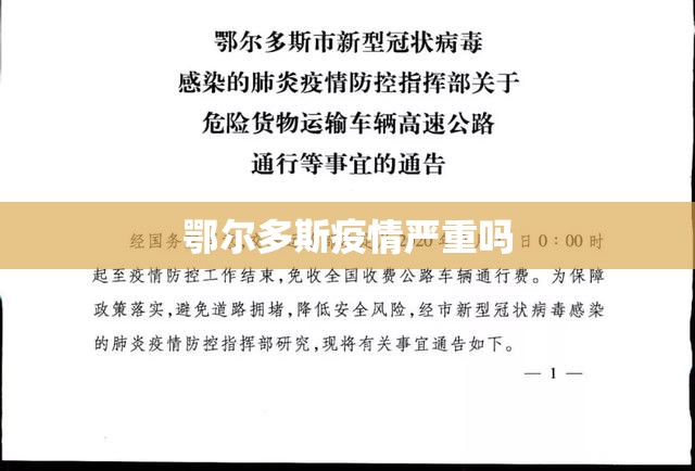 鄂尔多斯疫情严重吗