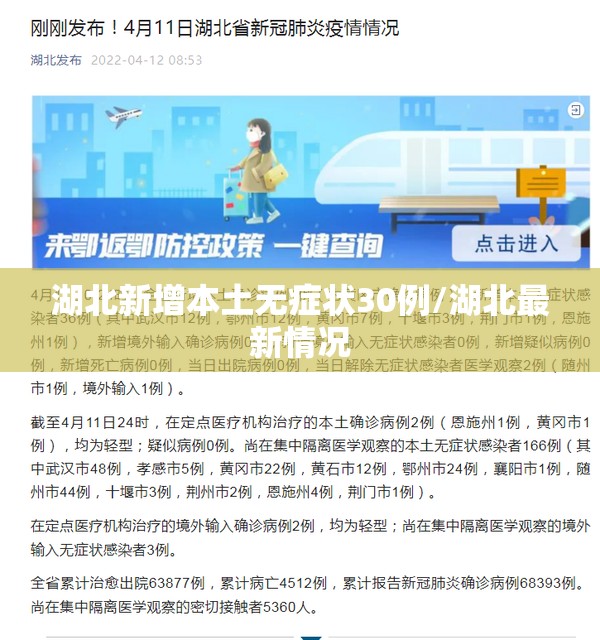 湖北新增本土无症状30例/湖北最新情况 湖北新增本土无症状30例/湖北最新情况