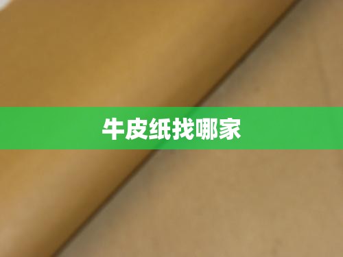 牛皮纸找哪家