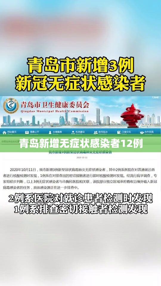 青岛新增无症状感染者12例(青岛最新新冠疫情通报) 青岛新增无症状感染者12例(青岛最新新冠疫情通报)