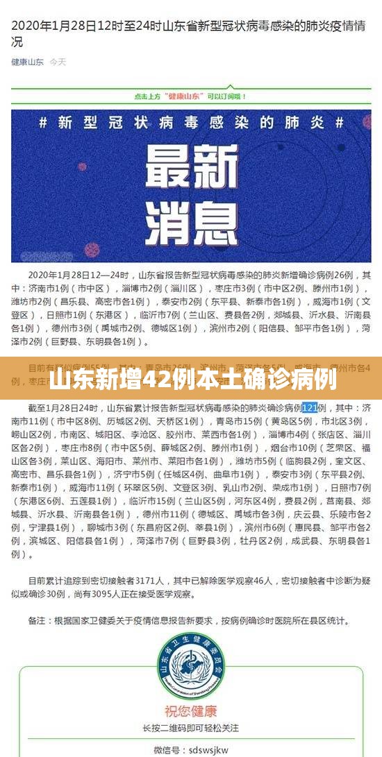 【山东新增42例本土确诊病例,山东1例】 【山东新增42例本土确诊病例,山东1例】