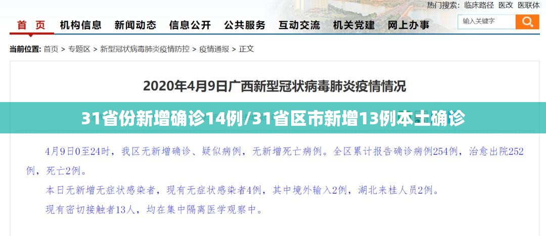 31省份新增确诊14例/31省区市新增13例本土确诊