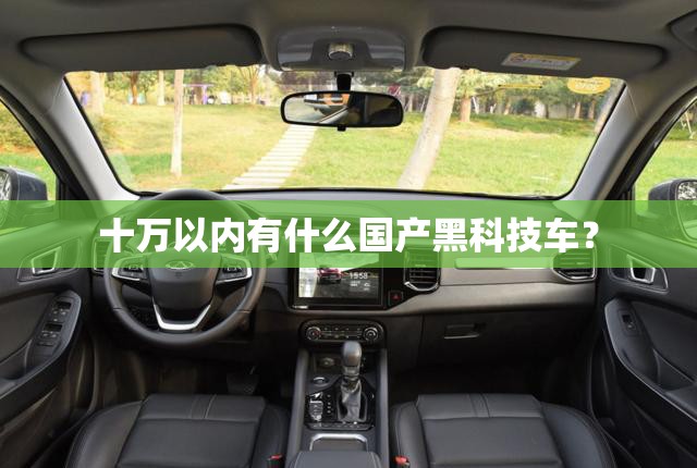 十万以内有什么国产黑科技车? 十万以内有什么国产黑科技车?