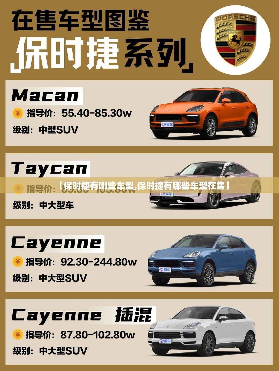 【保时捷有哪些车型,保时捷有哪些车型在售】