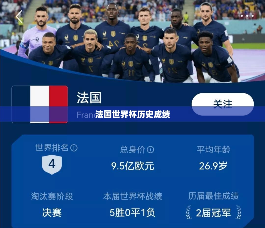 法国世界杯历史成绩 法国世界杯历史成绩