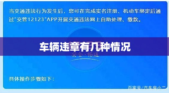 车辆违章有几种情况/车辆违章是违法吗 车辆违章有几种情况/车辆违章是违法吗