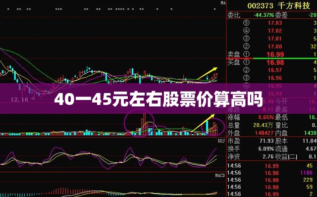 40一45元左右股票价算高吗 40一45元左右股票价算高吗