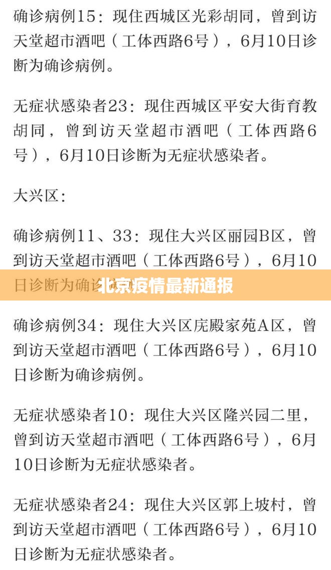 北京疫情最新通报(北京疫情最新通报疫情北京疫情最新动向)