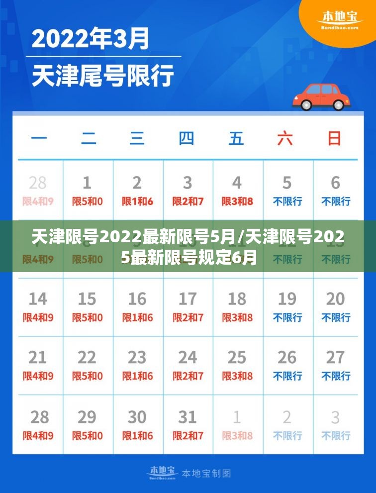 天津限号2022最新限号5月/天津限号2025最新限号规定6月