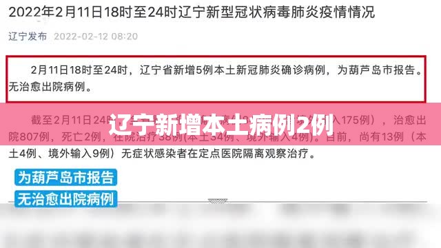 【辽宁新增本土病例2例,辽宁疾控中心8月份发布新冠】