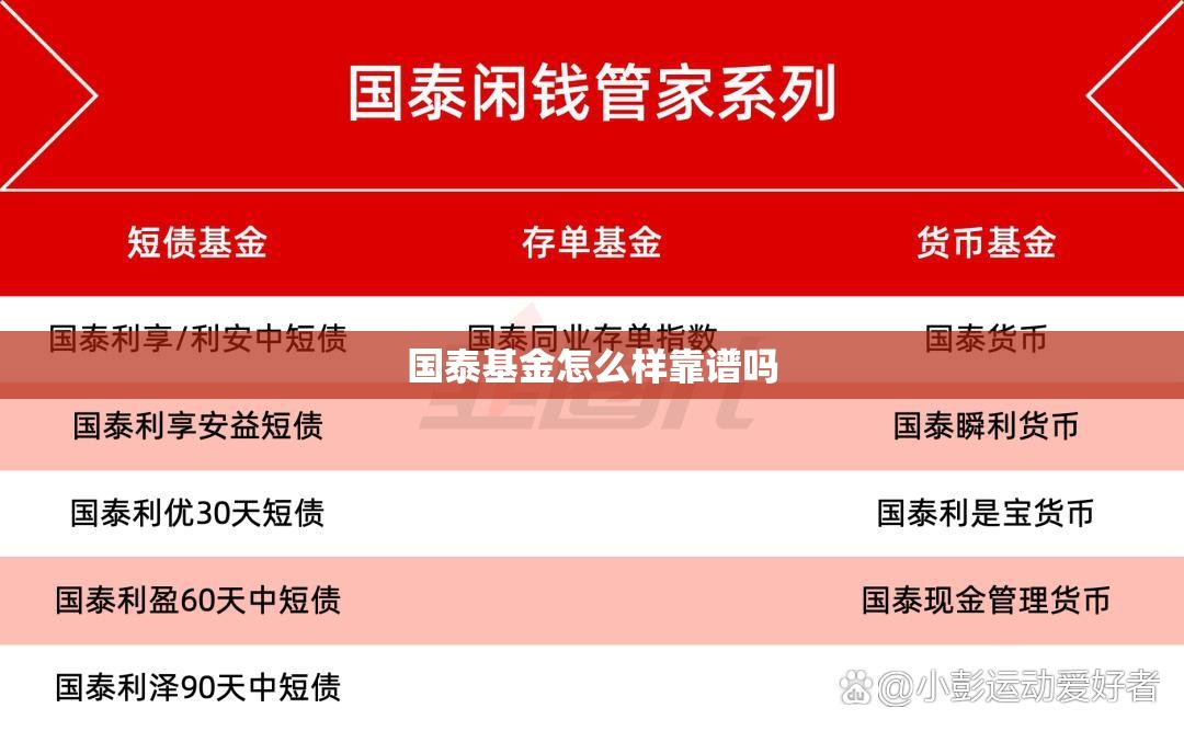 国泰基金怎么样靠谱吗 国泰基金怎么样靠谱吗