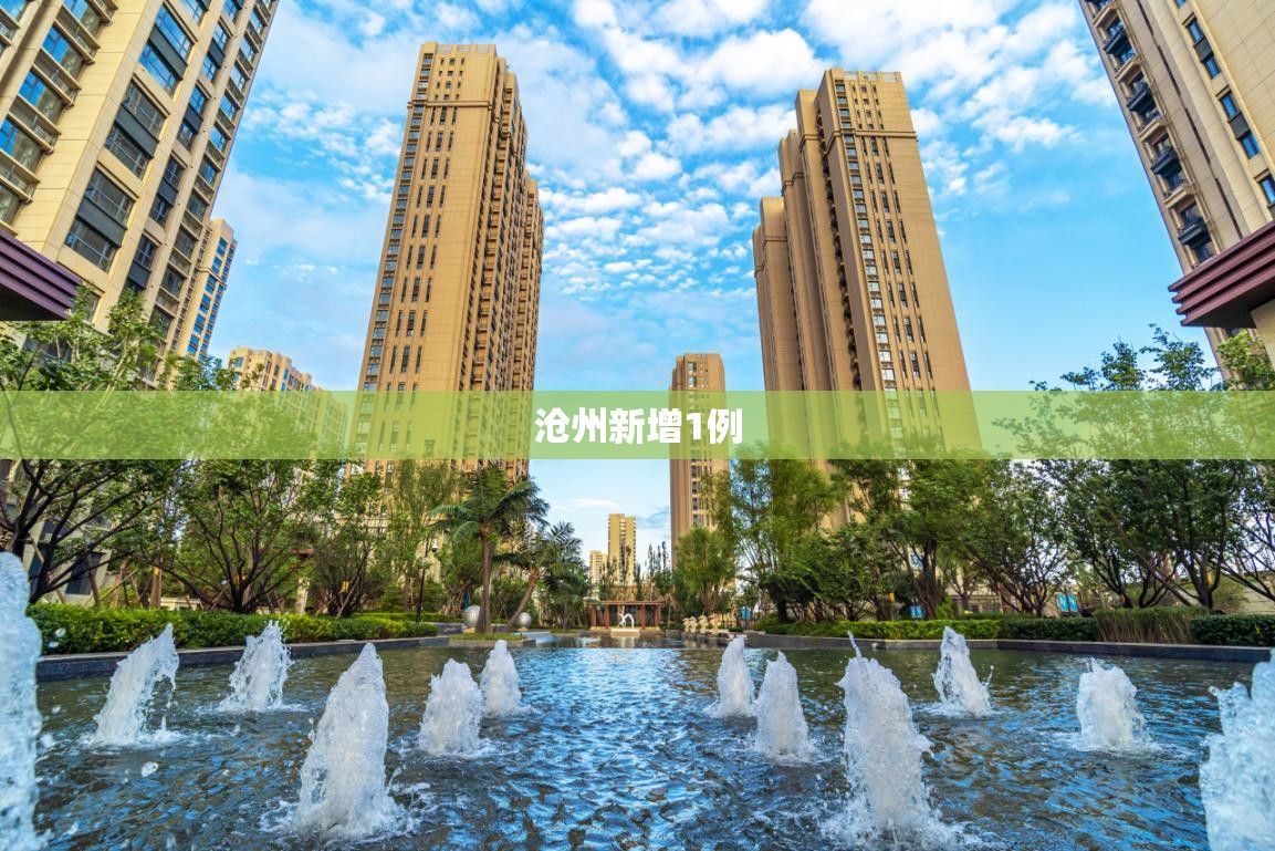 关于沧州新增1例的信息
