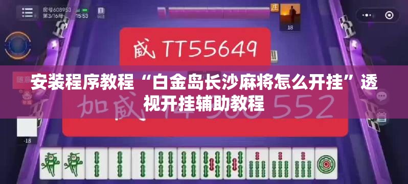 安装程序教程“白金岛长沙麻将怎么开挂	”透视开挂辅助教程
