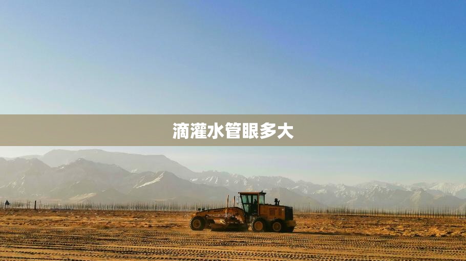 滴灌水管眼多大 滴灌水管眼多大
