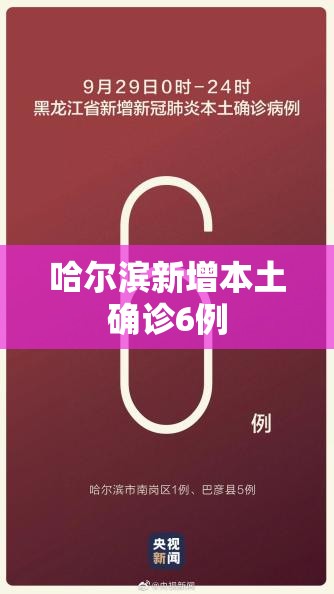 哈尔滨新增本土确诊6例/黑龙江新增本土确诊35例 哈尔滨新增本土确诊6例/黑龙江新增本土确诊35例