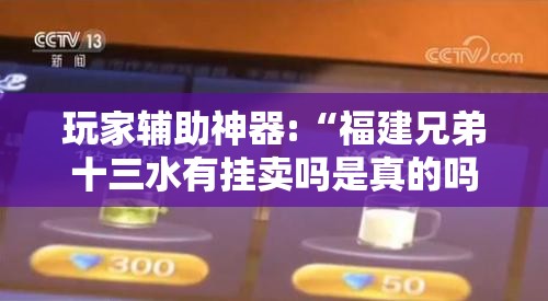 玩家辅助神器:“福建兄弟十三水有挂卖吗是真的吗”最新辅助详细教程