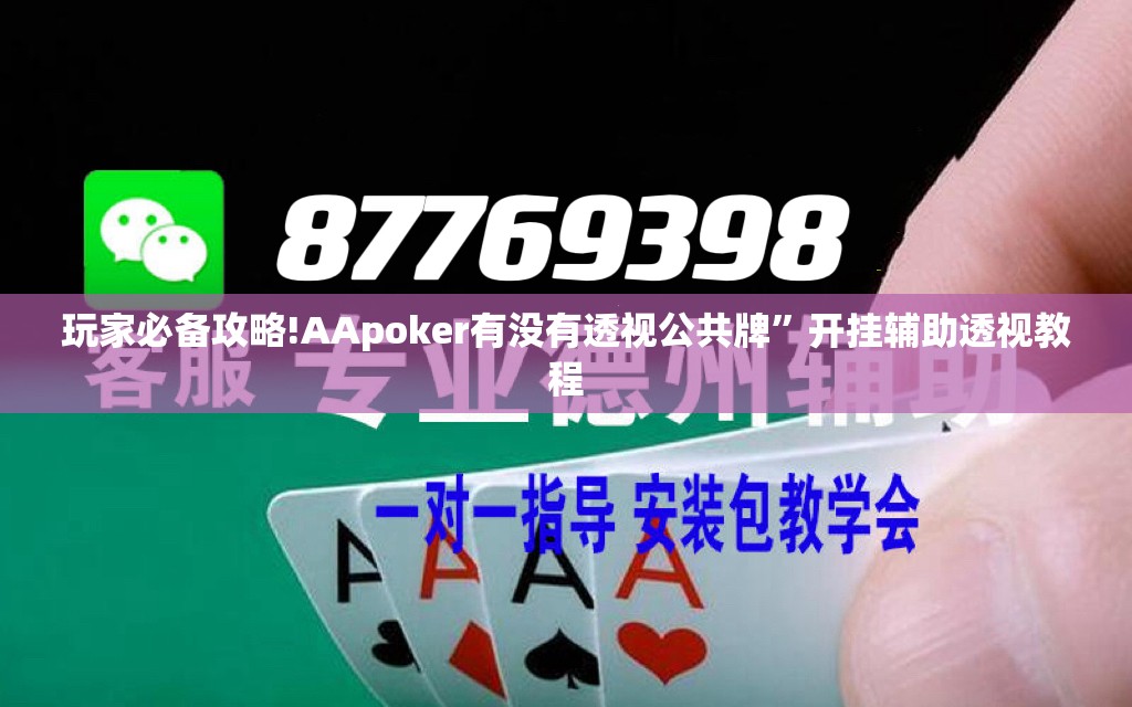 玩家必备攻略!AApoker有没有透视公共牌”开挂辅助透视教程
