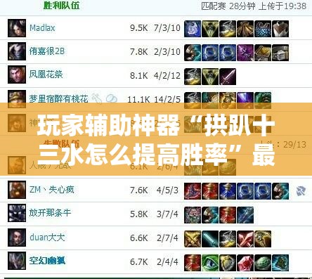 玩家辅助神器“拱趴十三水怎么提高胜率	”最新辅助详细教程