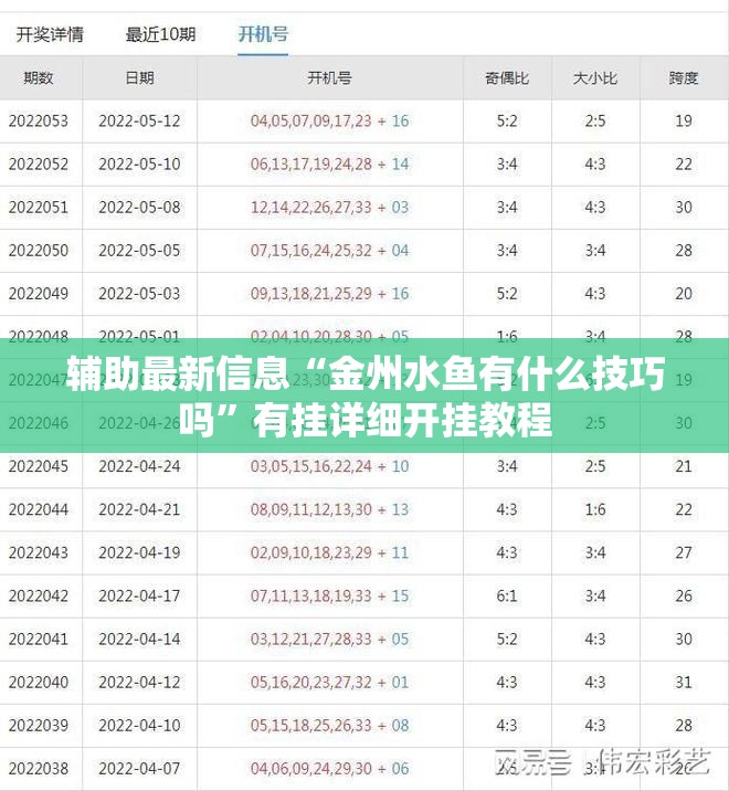 辅助最新信息“金州水鱼有什么技巧吗”有挂详细开挂教程