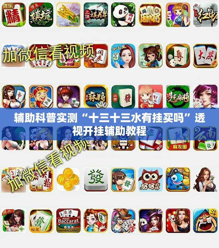 辅助科普实测“十三十三水有挂买吗”透视开挂辅助教程