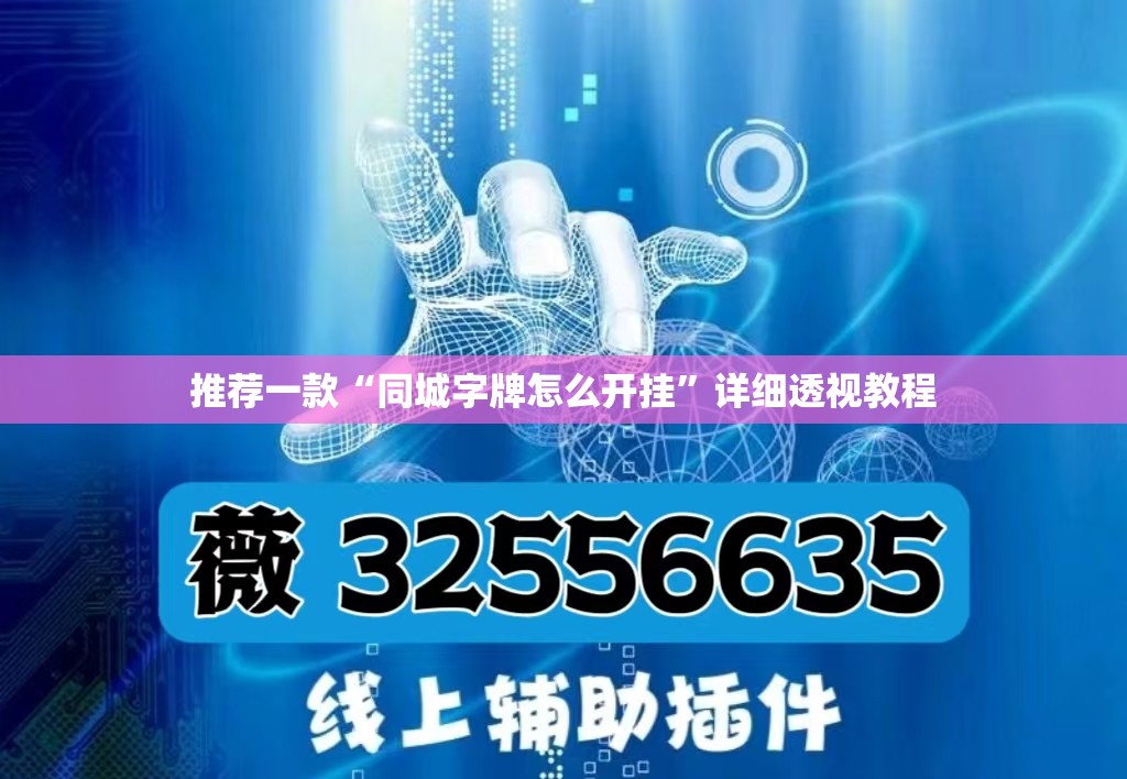 推荐一款“同城字牌怎么开挂	”详细透视教程