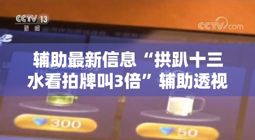 辅助最新信息“拱趴十三水看拍牌叫3倍”辅助透视教程