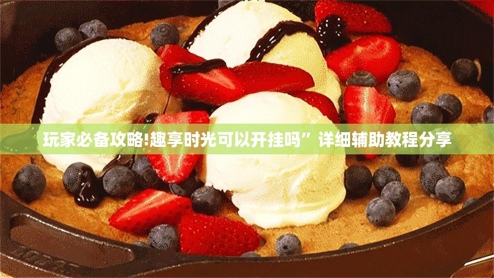 玩家必备攻略!趣享时光可以开挂吗”详细辅助教程分享