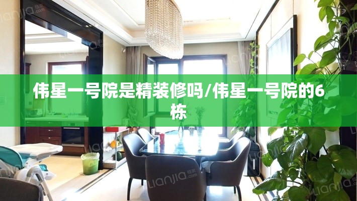 伟星一号院是精装修吗/伟星一号院的6栋