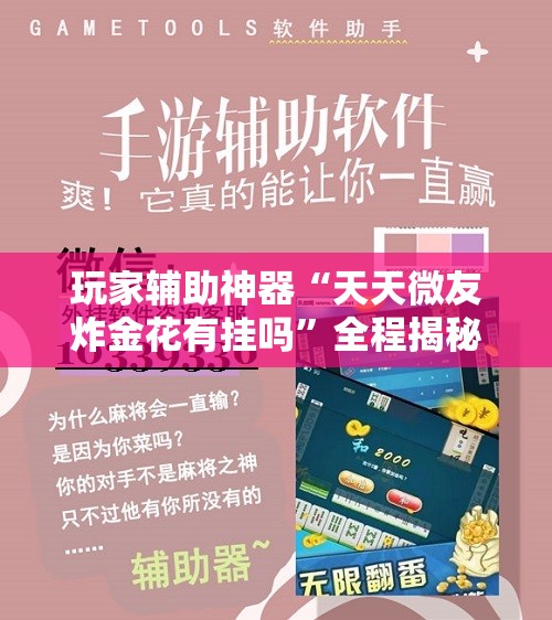 玩家辅助神器“天天微友炸金花有挂吗”全程揭秘开挂教程