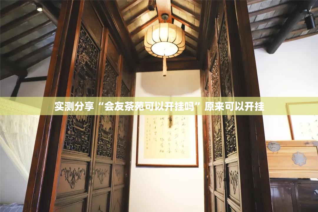 实测分享“会友茶苑可以开挂吗”原来可以开挂