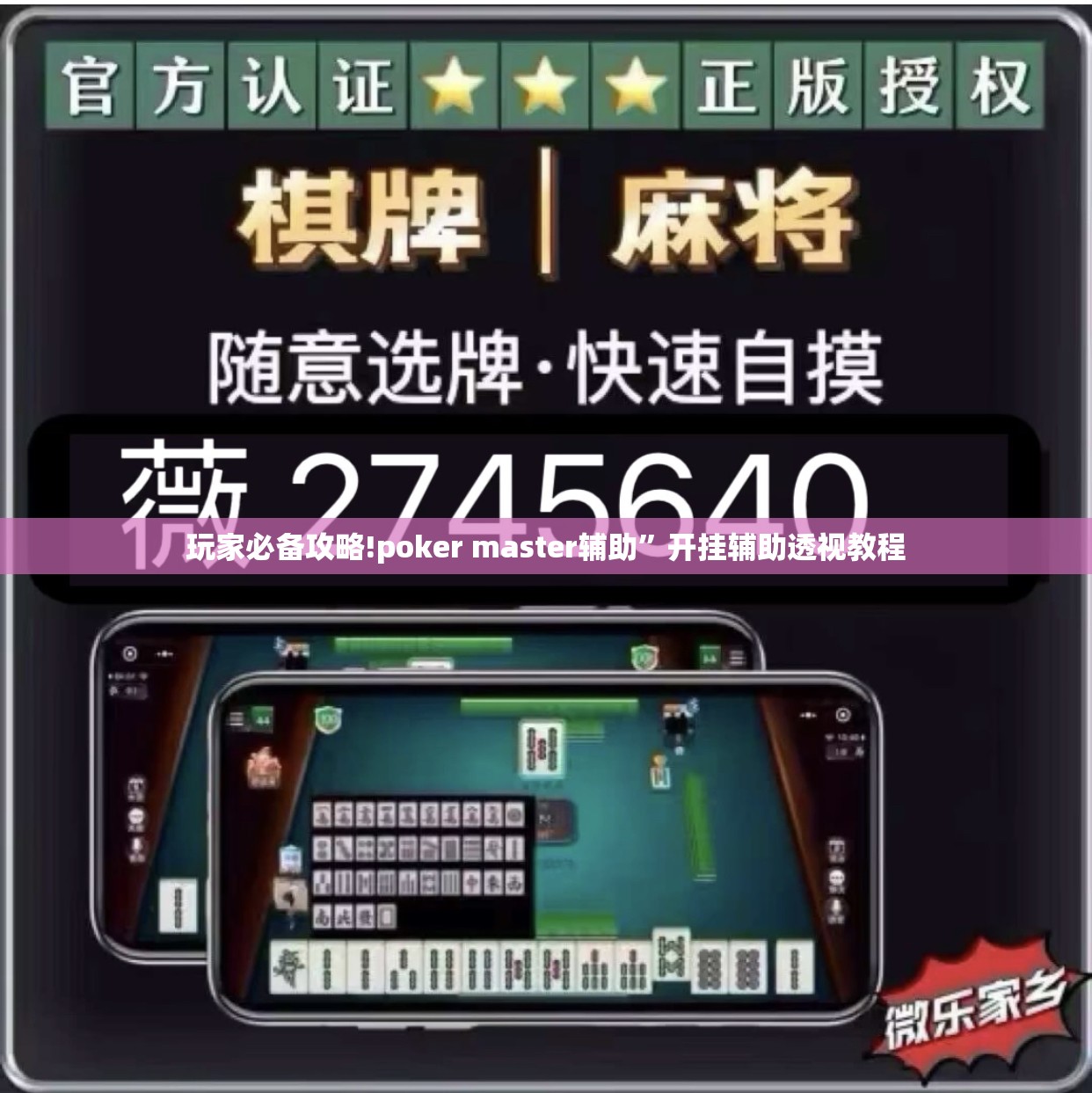 玩家必备攻略!poker master辅助”开挂辅助透视教程