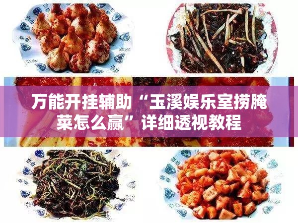 万能开挂辅助“玉溪娱乐室捞腌菜怎么赢”详细透视教程
