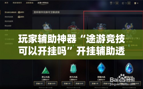 玩家辅助神器“途游竞技可以开挂吗”开挂辅助透视教程