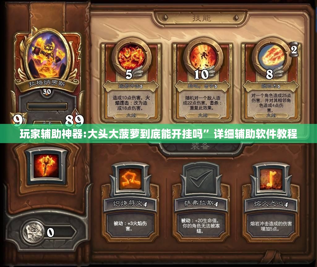 玩家辅助神器:大头大菠萝到底能开挂吗”详细辅助软件教程