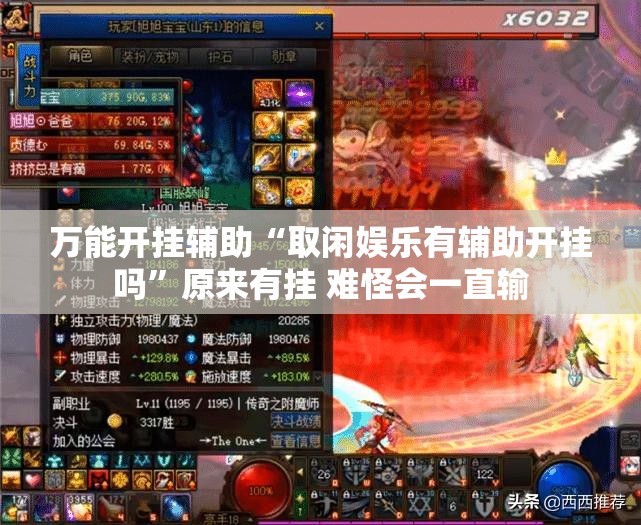 万能开挂辅助“取闲娱乐有辅助开挂吗	”原来有挂 难怪会一直输