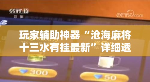 玩家辅助神器“沧海麻将十三水有挂最新	”详细透视教程