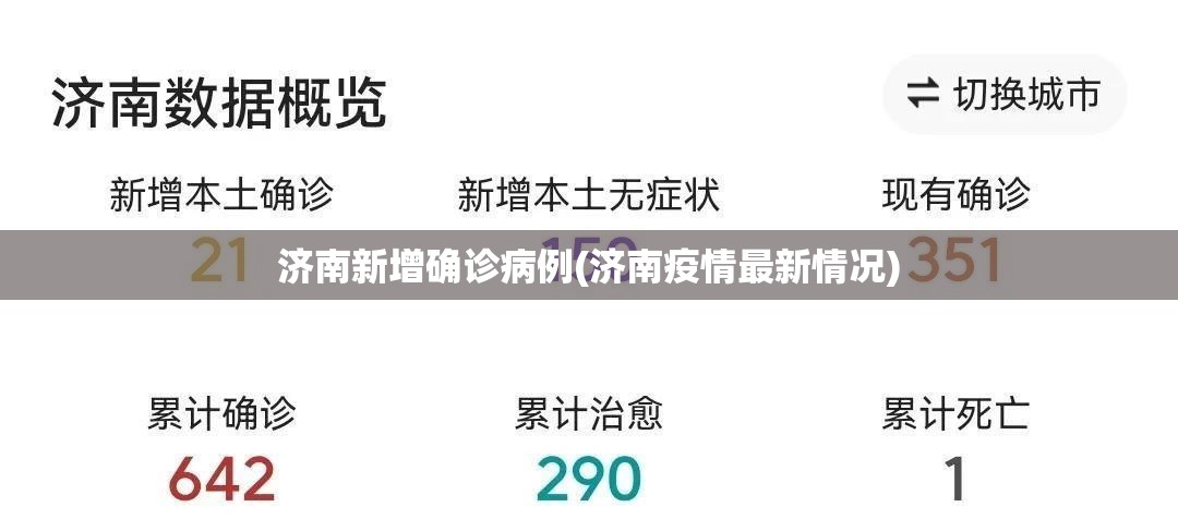 济南新增确诊病例(济南疫情最新情况)