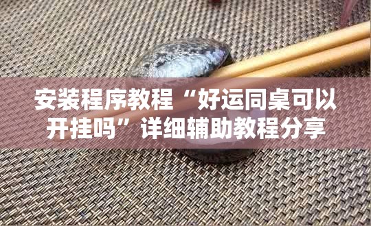 安装程序教程“好运同桌可以开挂吗	”详细辅助教程分享