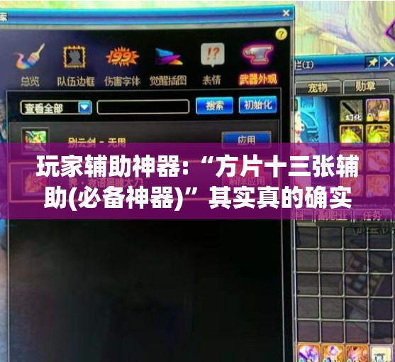 玩家辅助神器:“方片十三张辅助(必备神器)”其实真的确实有挂