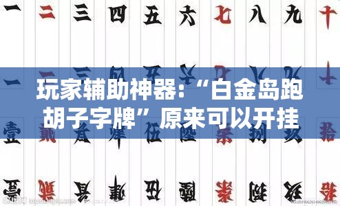 玩家辅助神器:“白金岛跑胡子字牌	”原来可以开挂