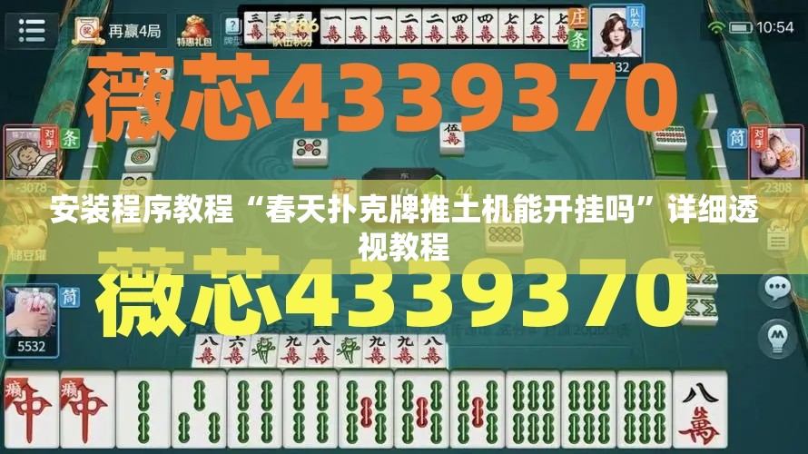 安装程序教程“春天扑克牌推土机能开挂吗	”详细透视教程